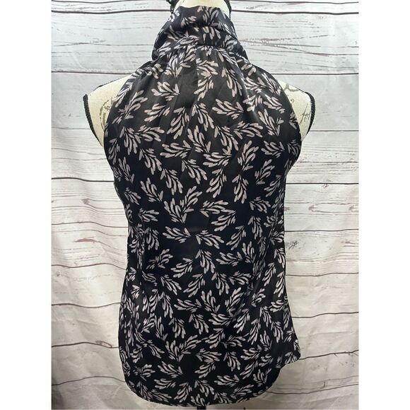 Banana Republic XS sleeveless black and gray  blouse 2052) - Picture 2 of 5